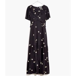 Madewell Ruffled Tiered Maxi Dress in Lazy Daisies